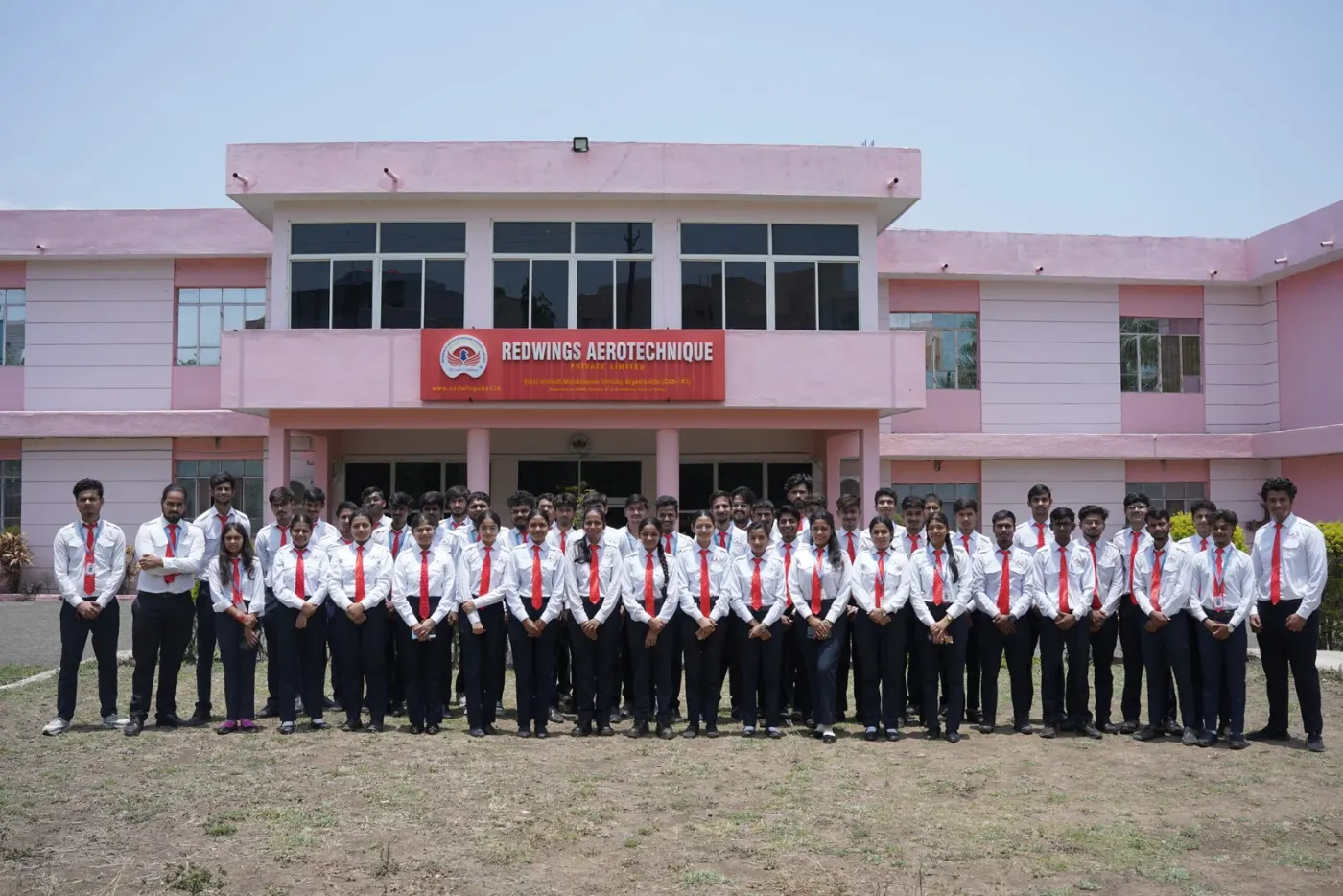 Redwings students at the campus